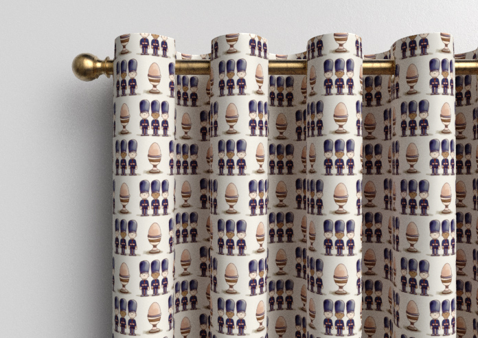 Kings Breakfast, Eggs Prince - Made to Measure Curtains - Image 12